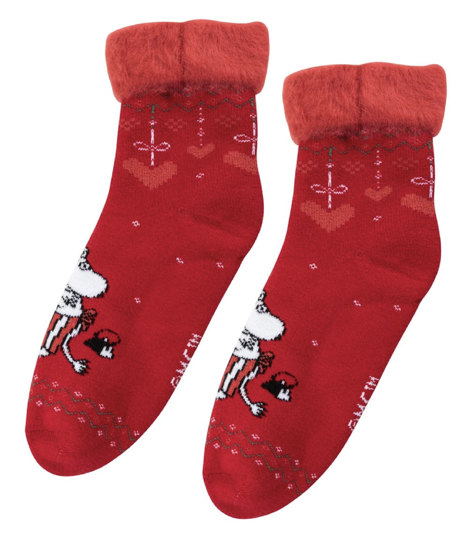 Mumin Fluffiga Julstrumpor -Vinterhjärta (Vuxen & Barnstorlekar)