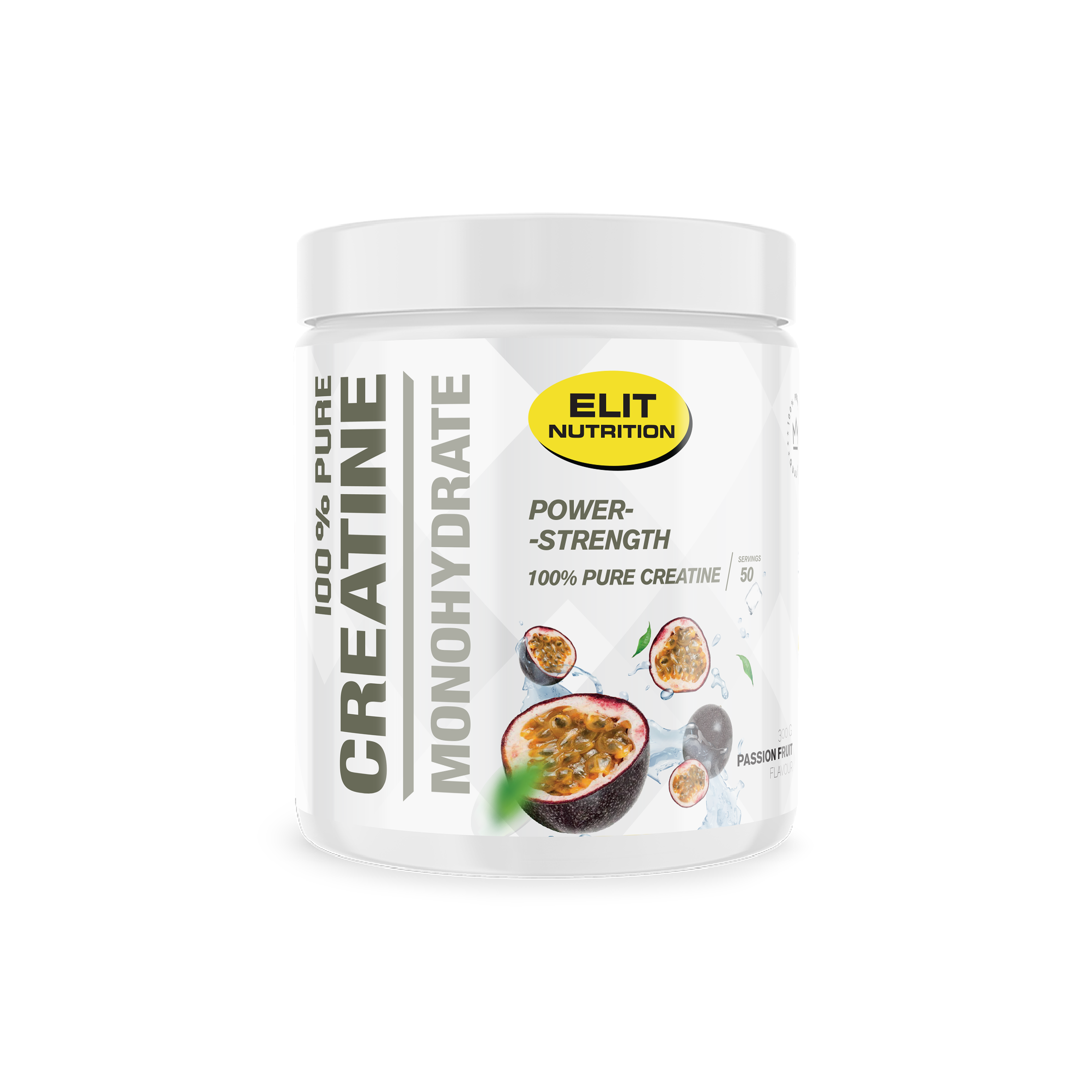 Kreatin monohydrat, ELIT - 100% Pure, 300g - Passion