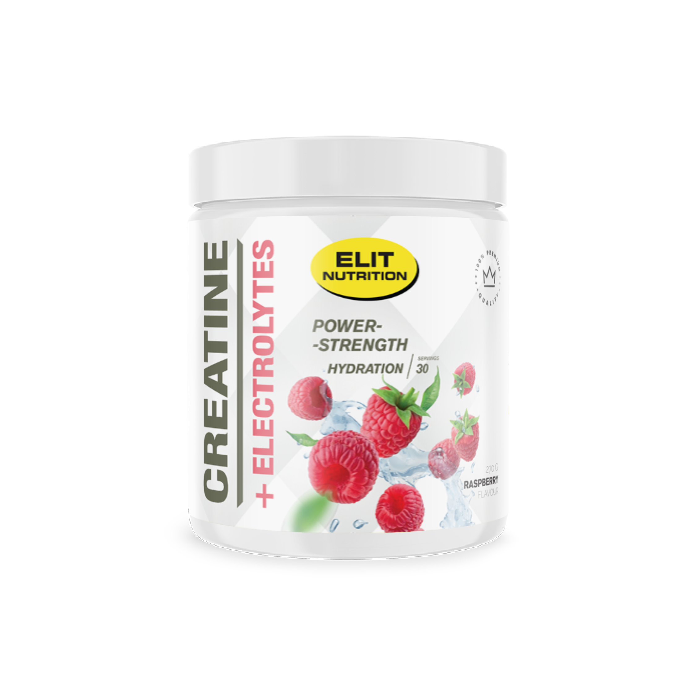 Kreatin + Electrolyter, 300g - Raspberry 