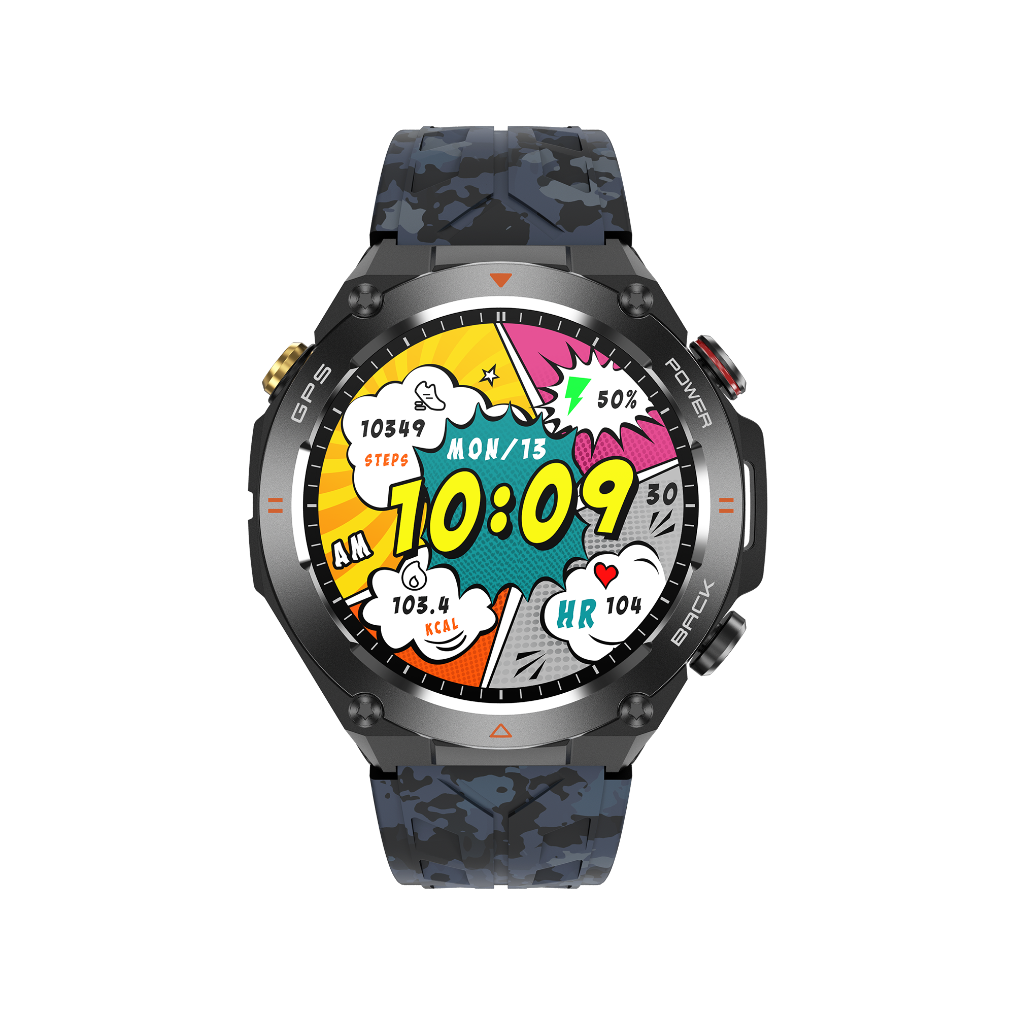 Philippe Palmer Smart Watch LP92 Dark Camo - 61
