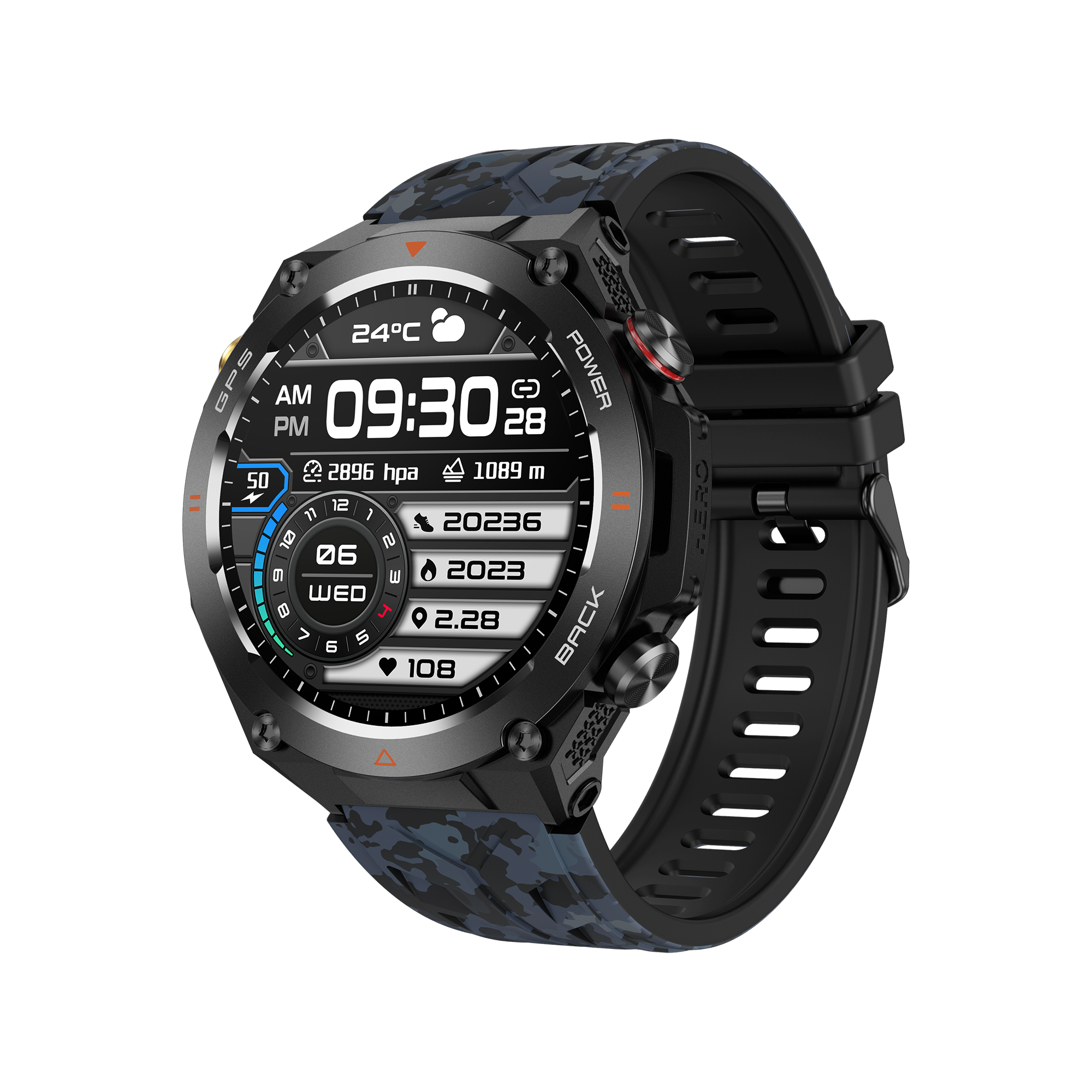 Philippe Palmer Smart Watch LP92 Dark Camo - 28
