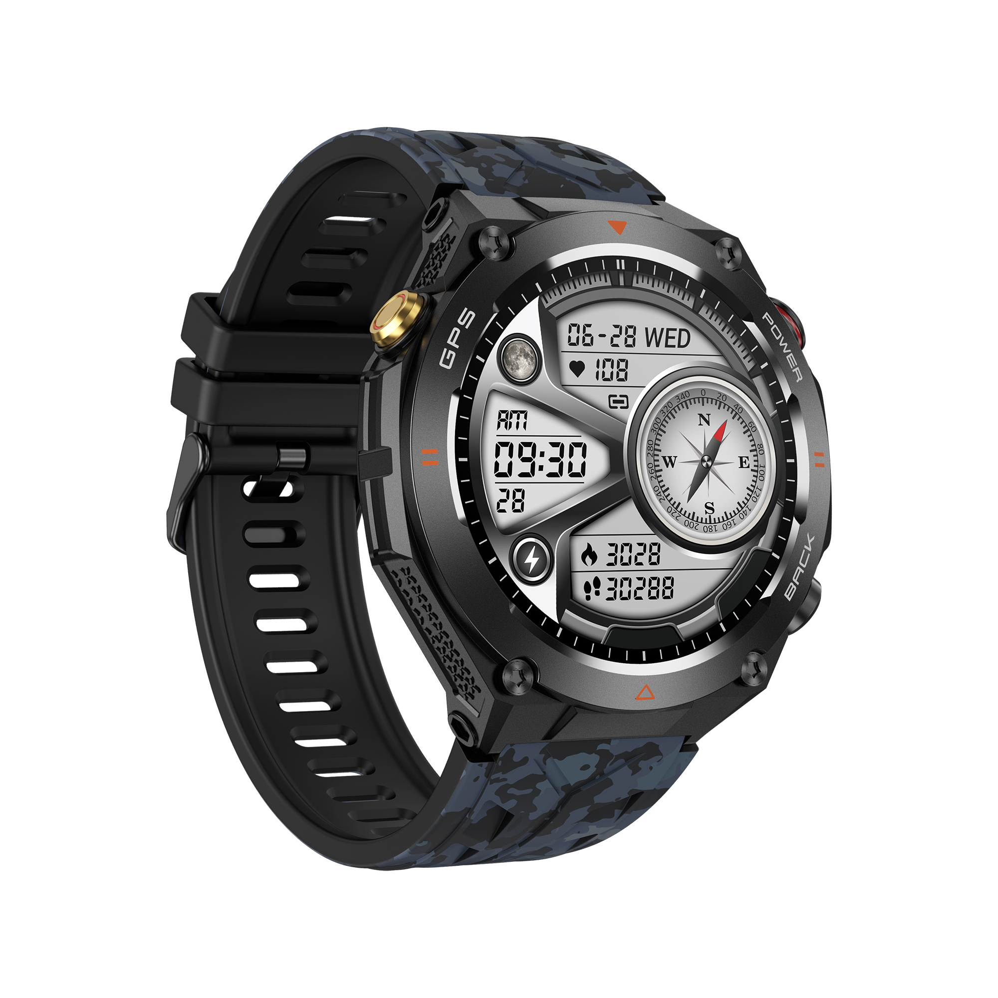 Philippe Palmer Smart Watch LP92 Dark Camo - 2