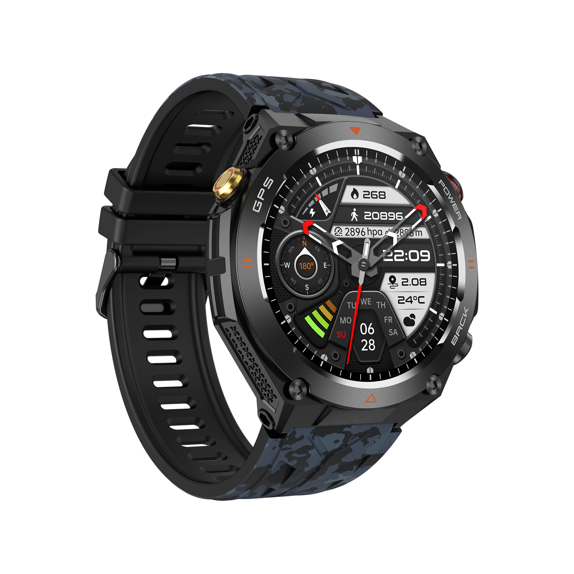 Philippe Palmer Smart Watch LP92 Dark Camo - 45