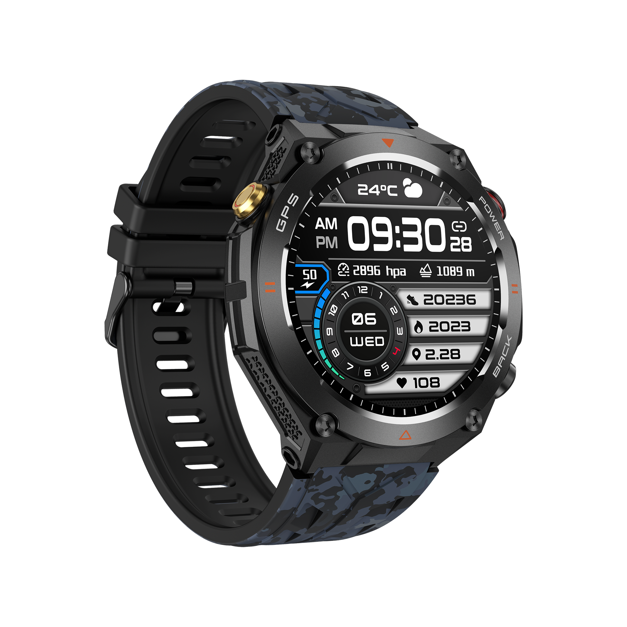 Philippe Palmer Smart Watch LP92 Dark Camo - 38