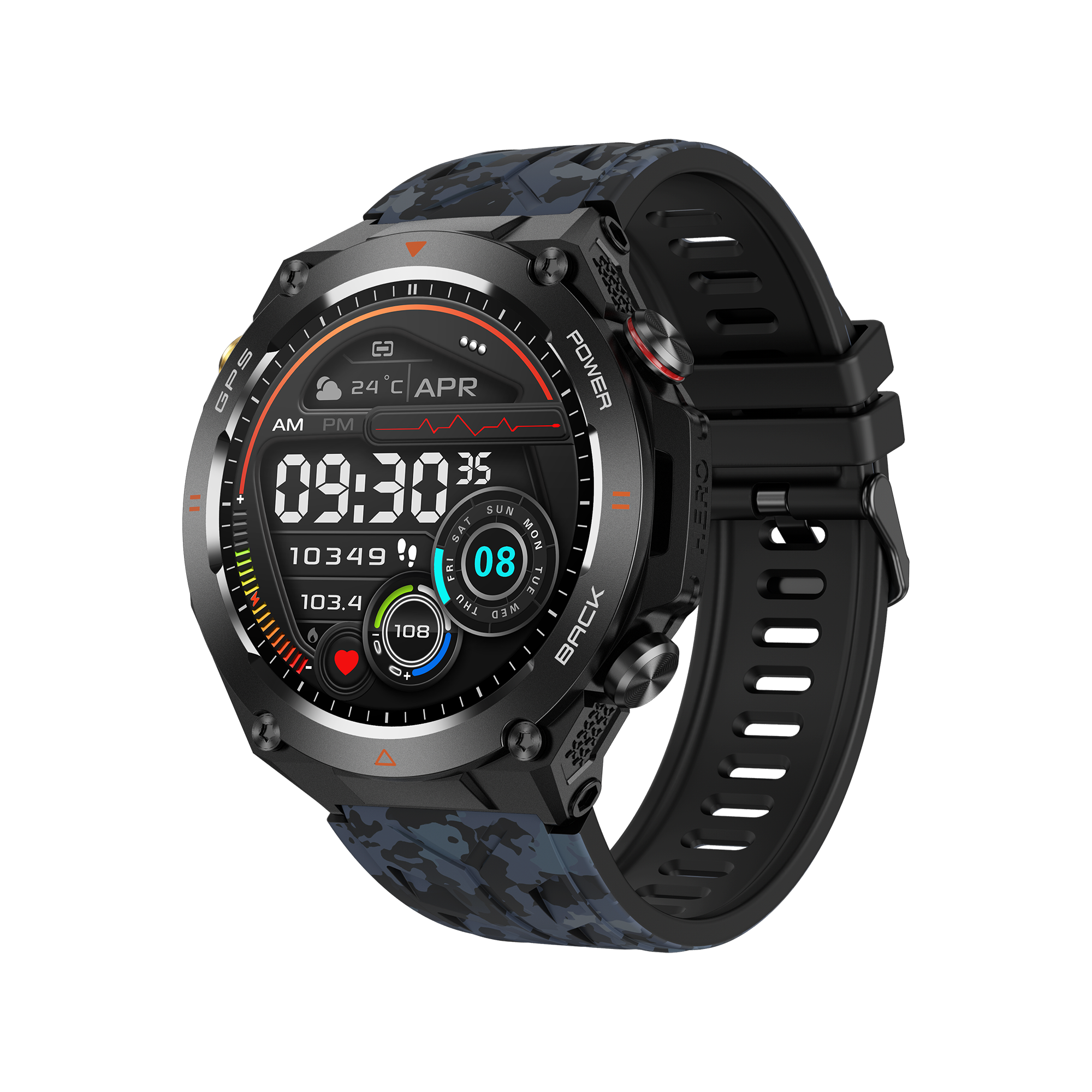 Philippe Palmer Smart Watch LP92 Dark Camo - 26