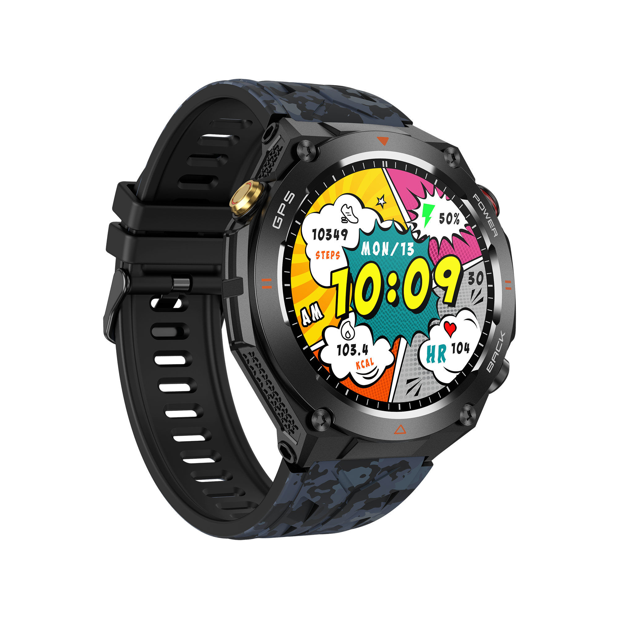 Philippe Palmer Smart Watch LP92 Dark Camo - 51
