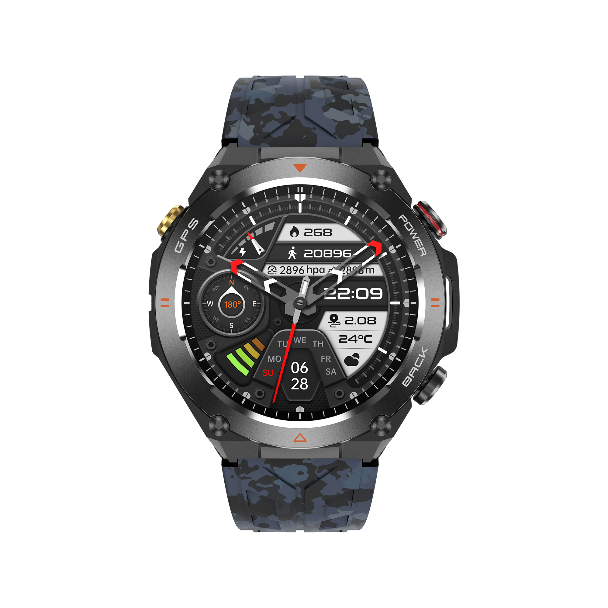 Philippe Palmer Smart Watch LP92 Dark Camo - 55