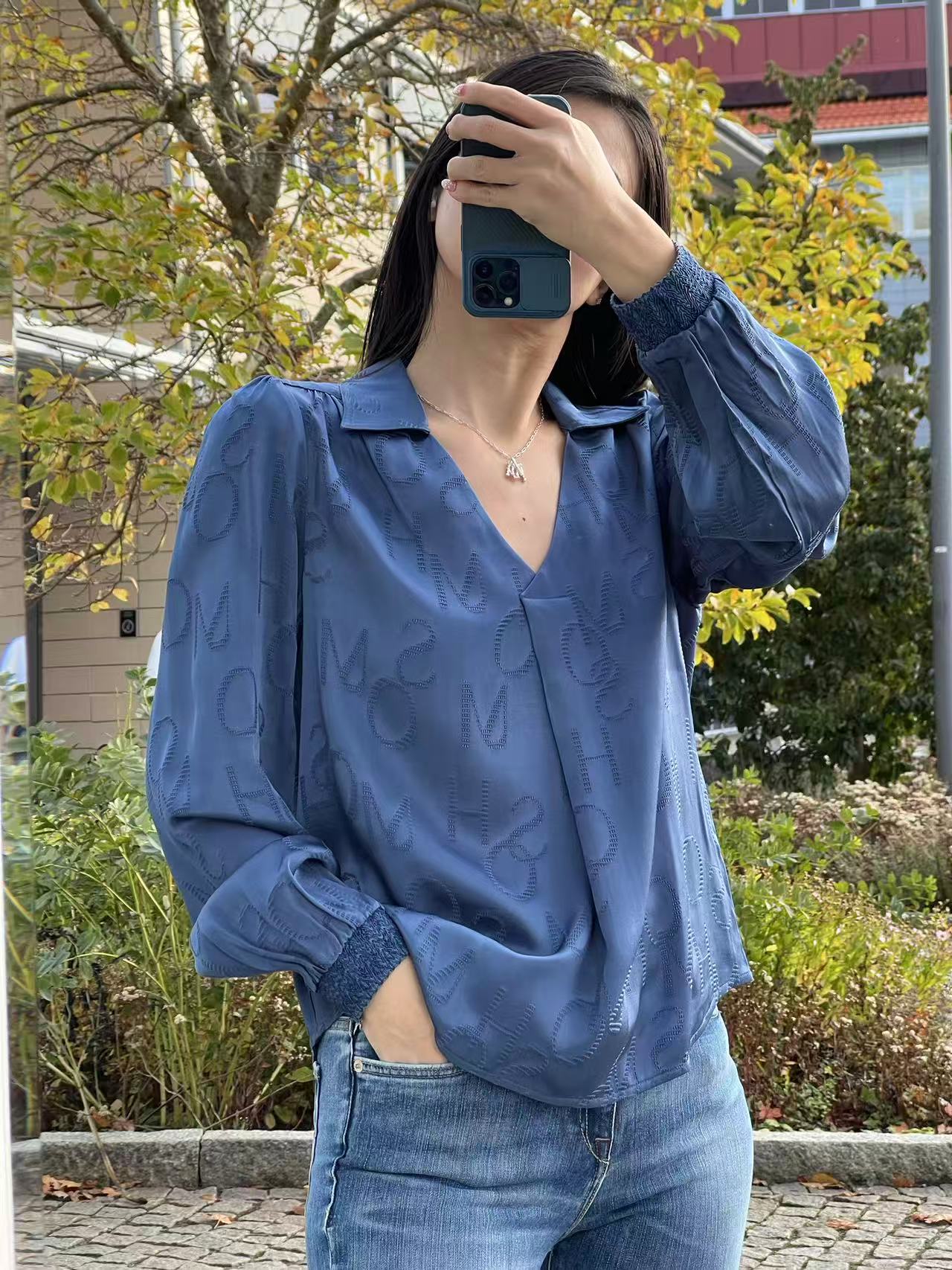 Mos Mosh Aldo Monogram Blouse
