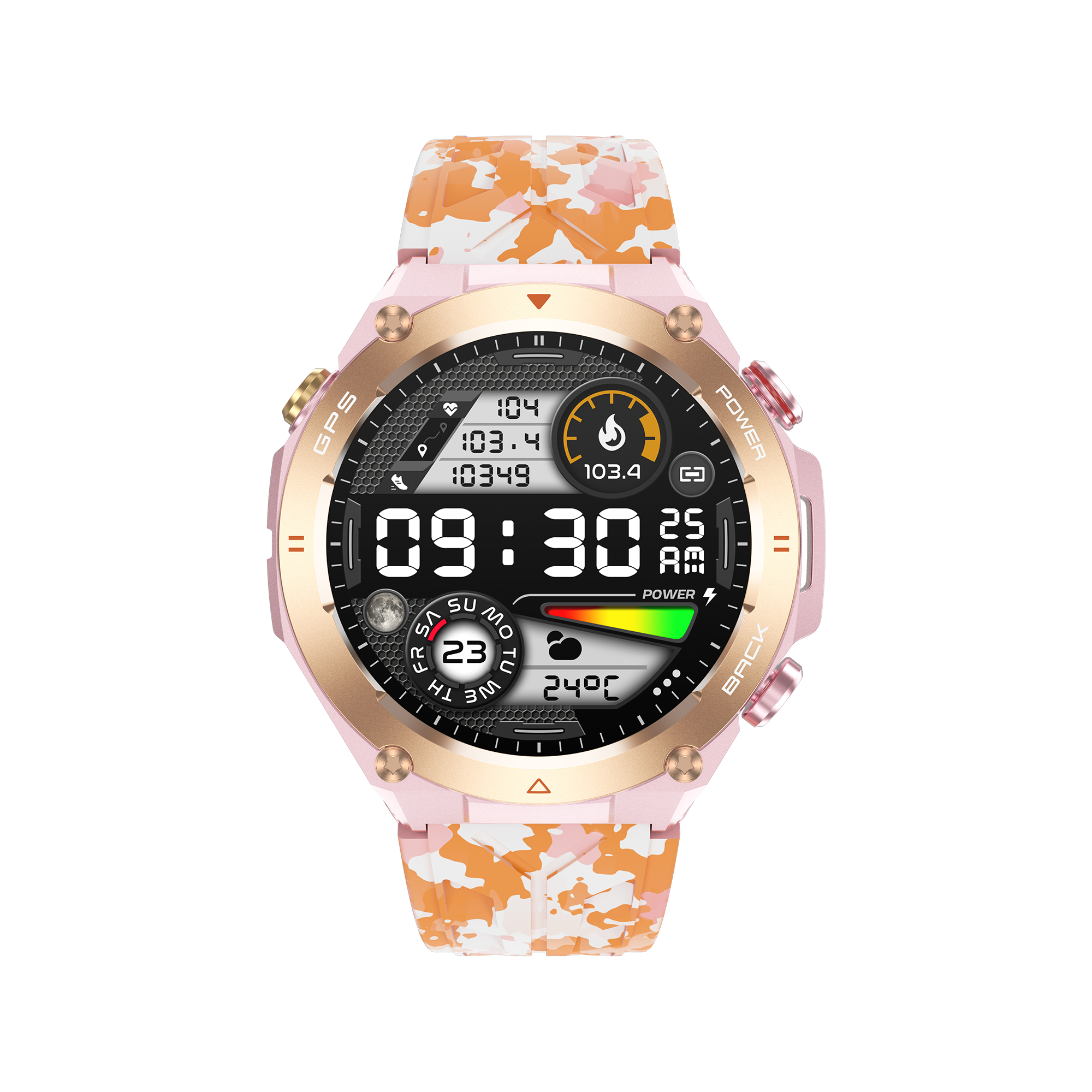 Philippe Palmer Smart Watch LP92 Pink Camo - 47