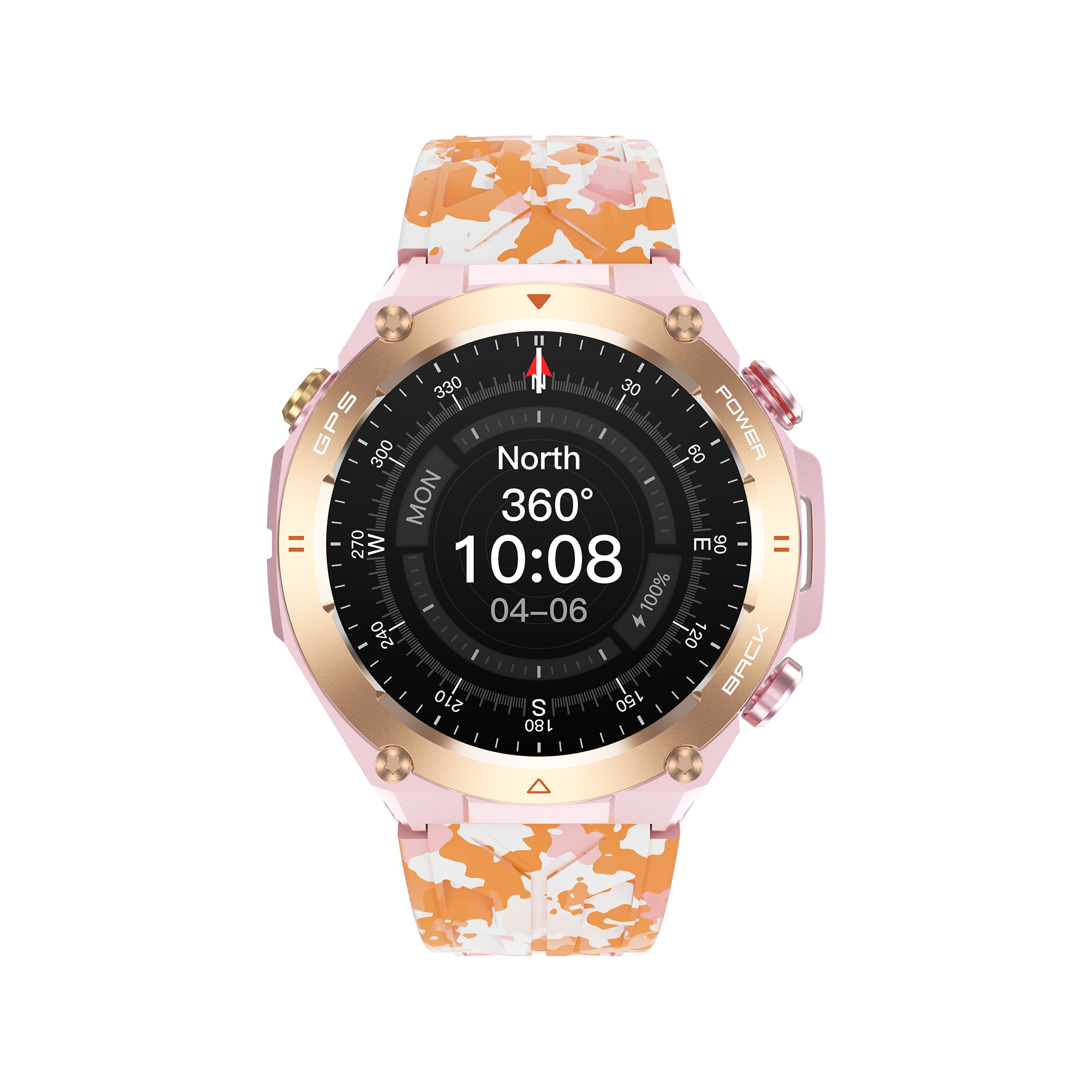 Philippe Palmer Smart Watch LP92 Pink Camo - 52