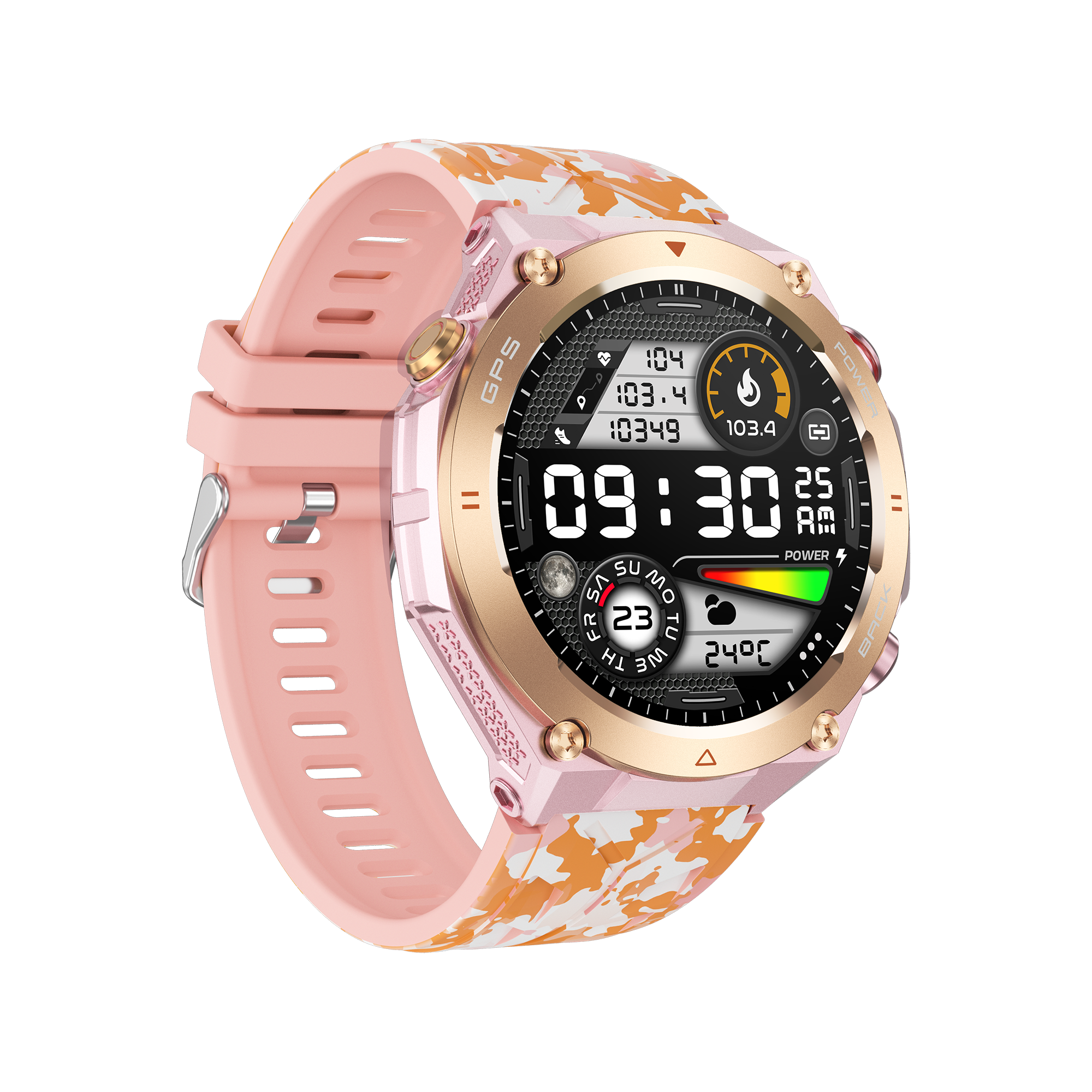 Philippe Palmer Smart Watch LP92 Pink Camo - 37