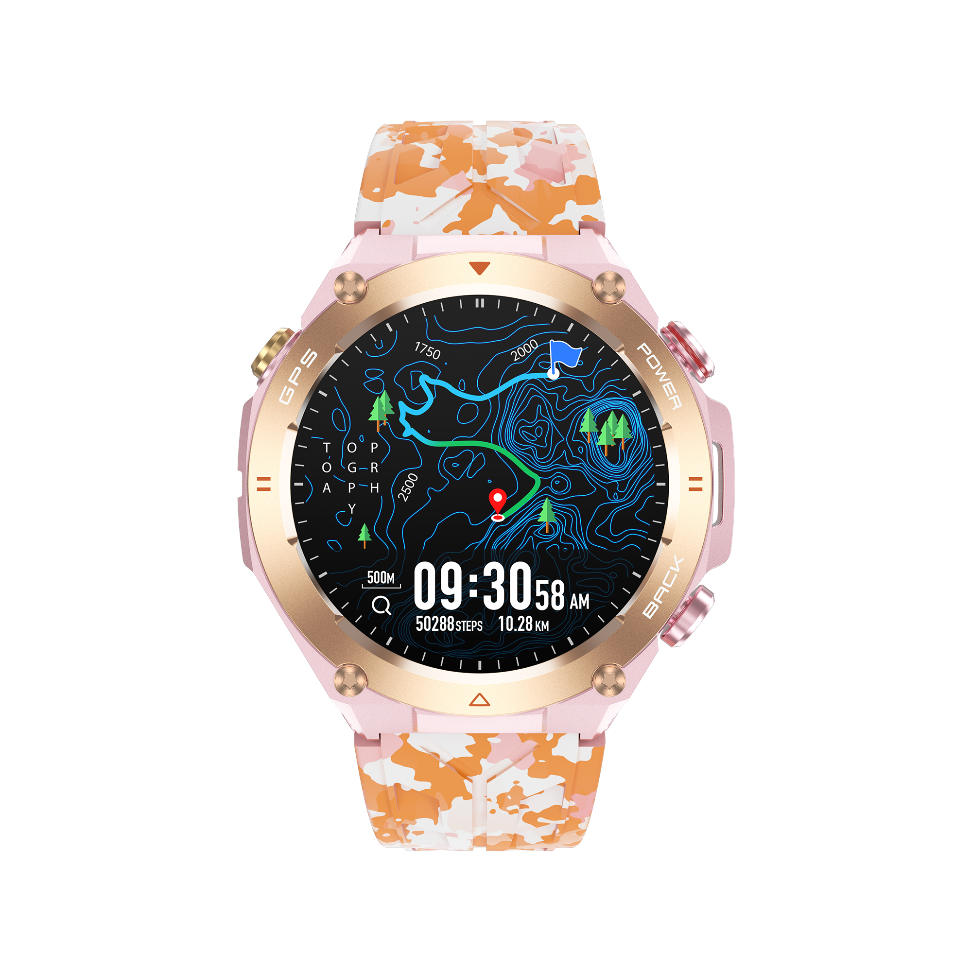 Philippe Palmer Smart Watch LP92 Pink Camo - 53