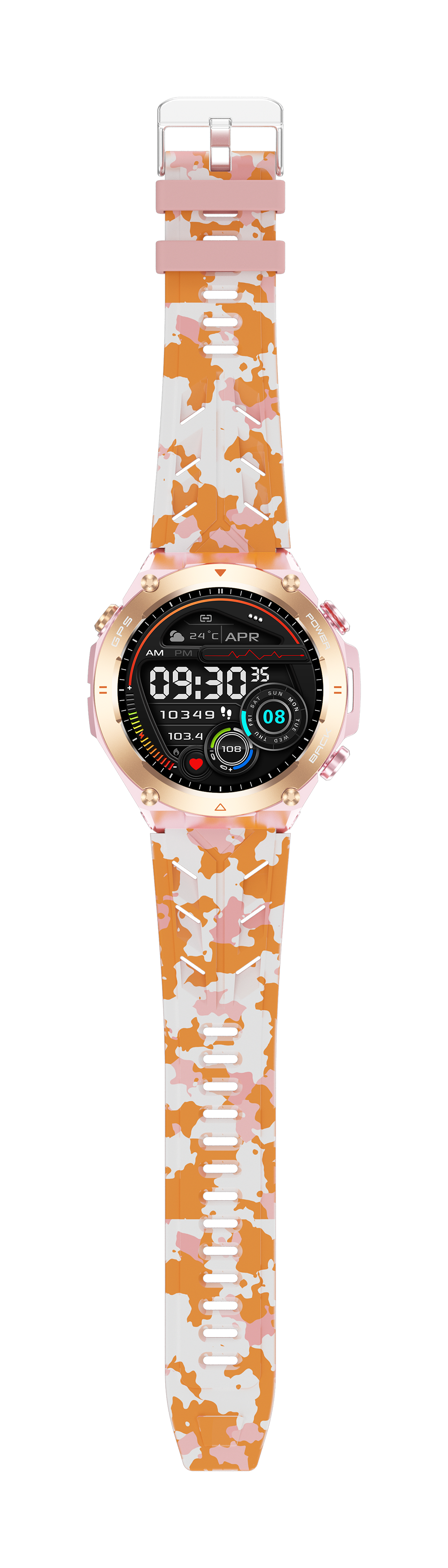 Philippe Palmer Smart Watch LP92 Pink Camo - 56