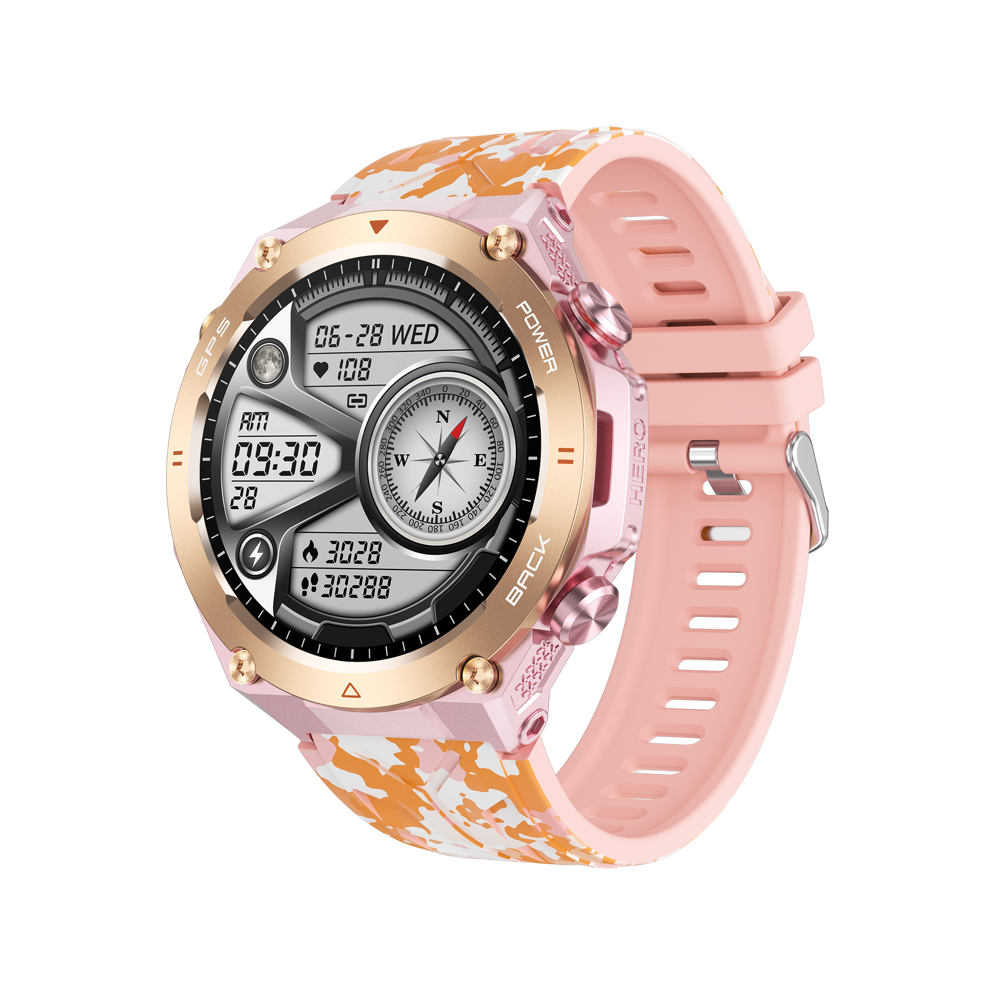 Philippe Palmer Smart Watch LP92 Pink Camo