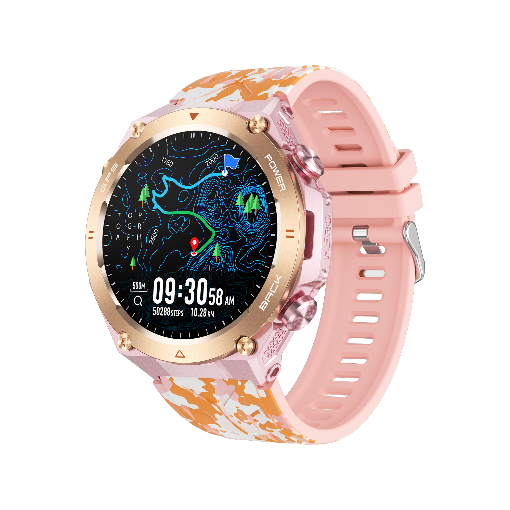 Philippe Palmer Smart Watch LP92 Pink Camo - 33