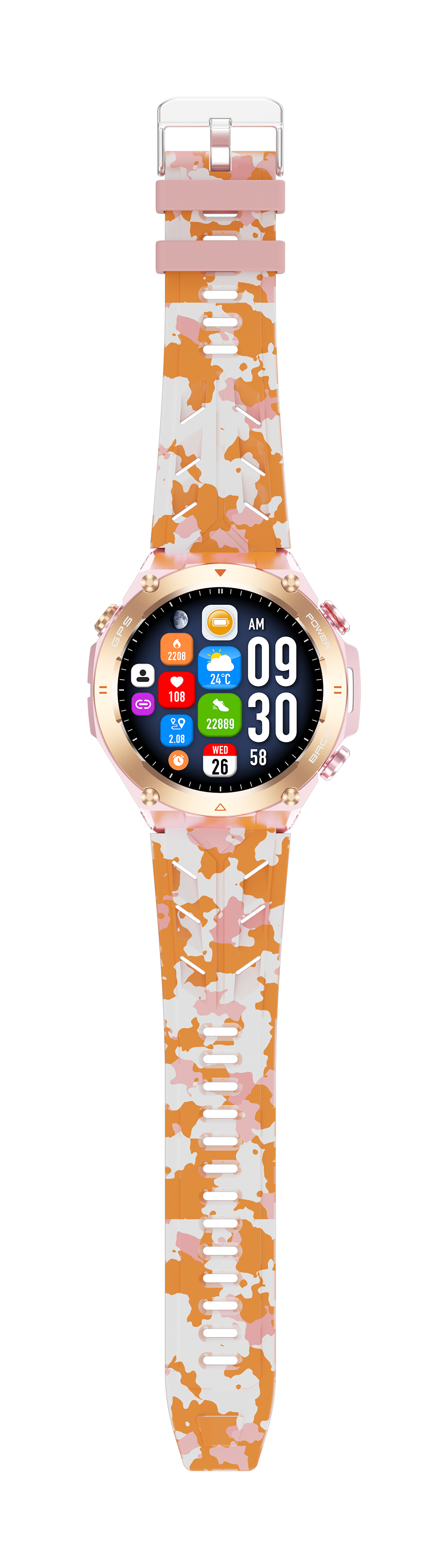Philippe Palmer Smart Watch LP92 Pink Camo - 64