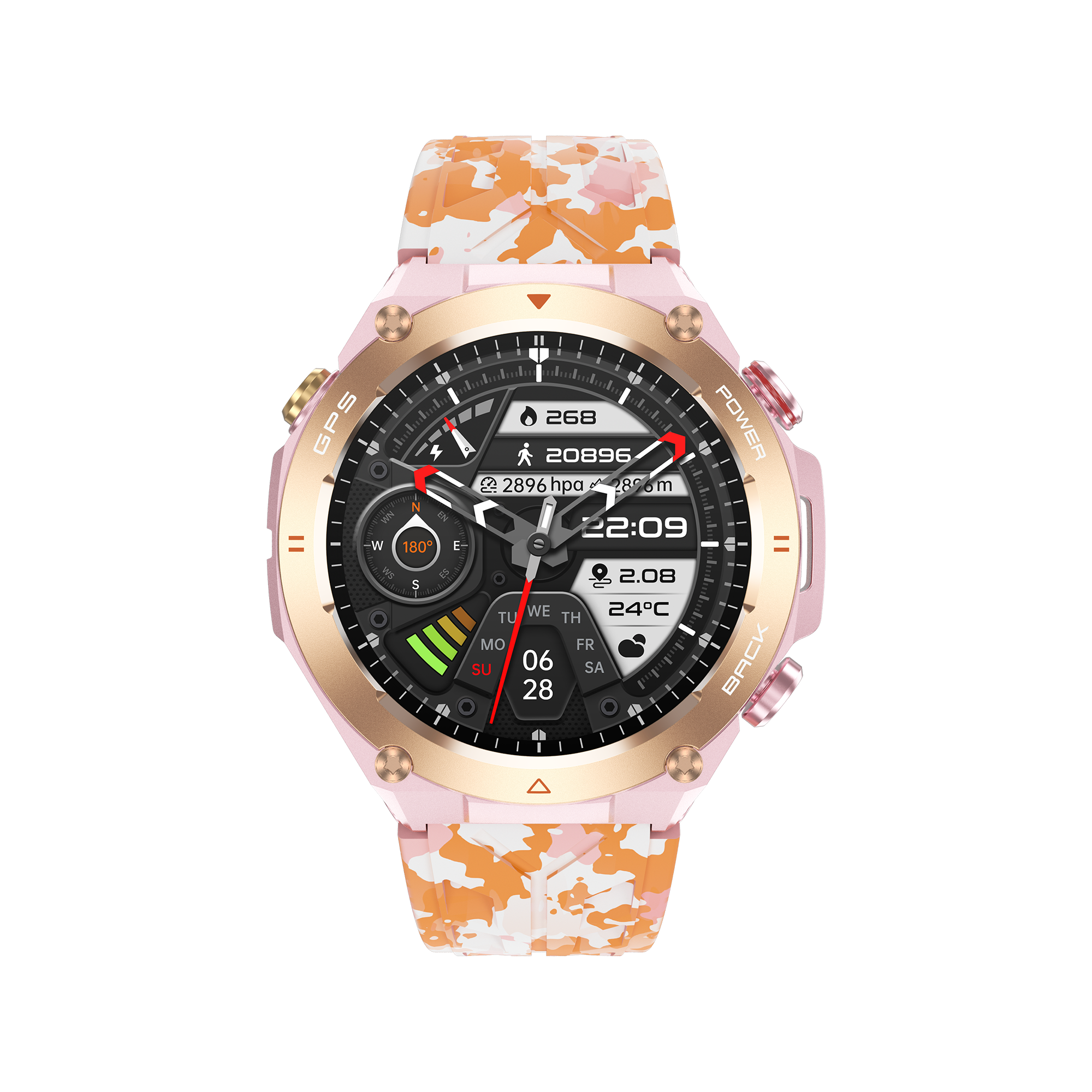 Philippe Palmer Smart Watch LP92 Pink Camo - 49