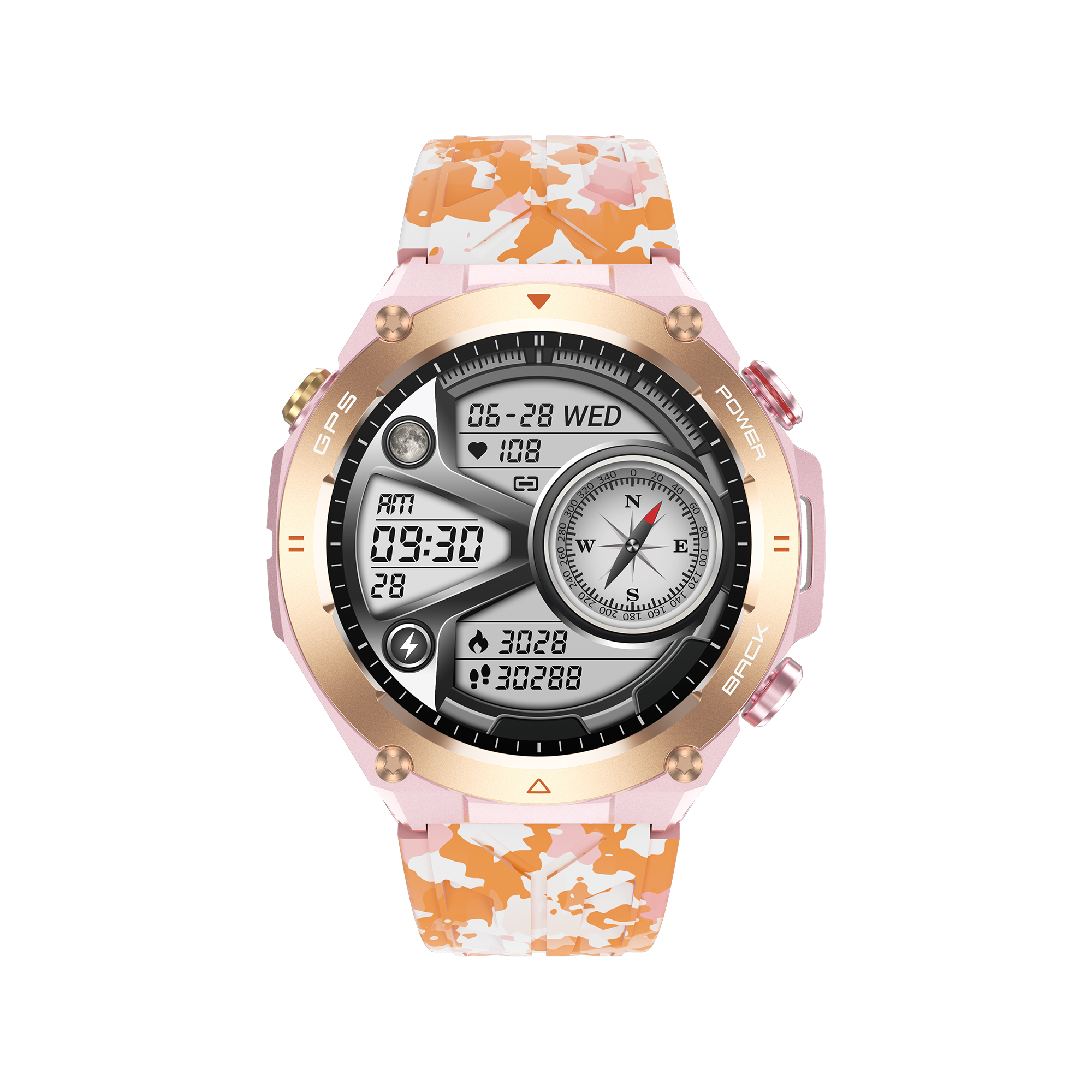 Philippe Palmer Smart Watch LP92 Pink Camo - 3