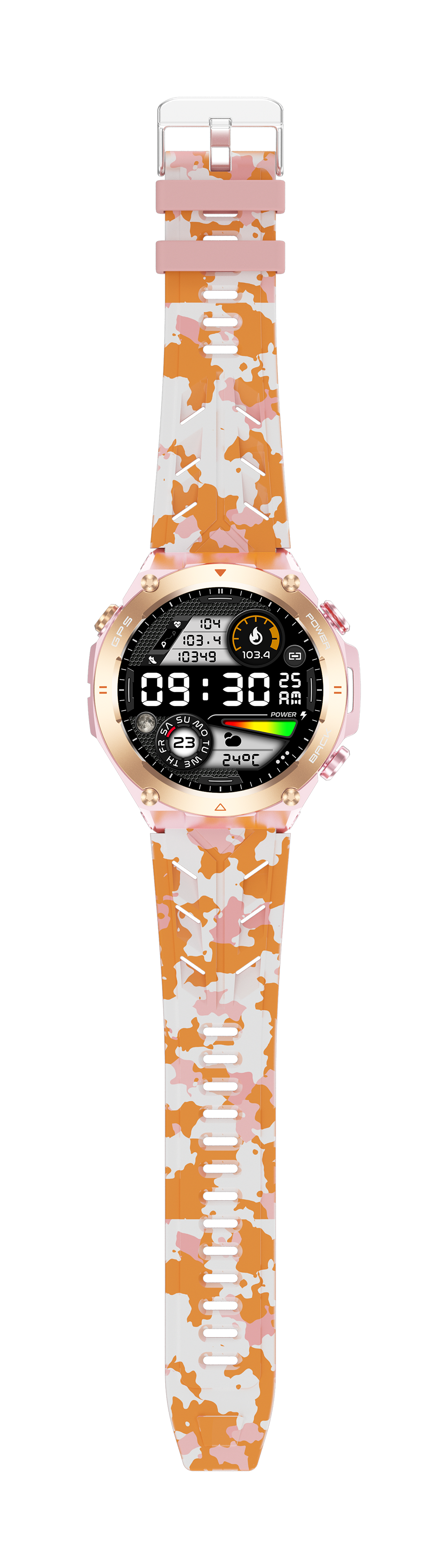 Philippe Palmer Smart Watch LP92 Pink Camo - 57