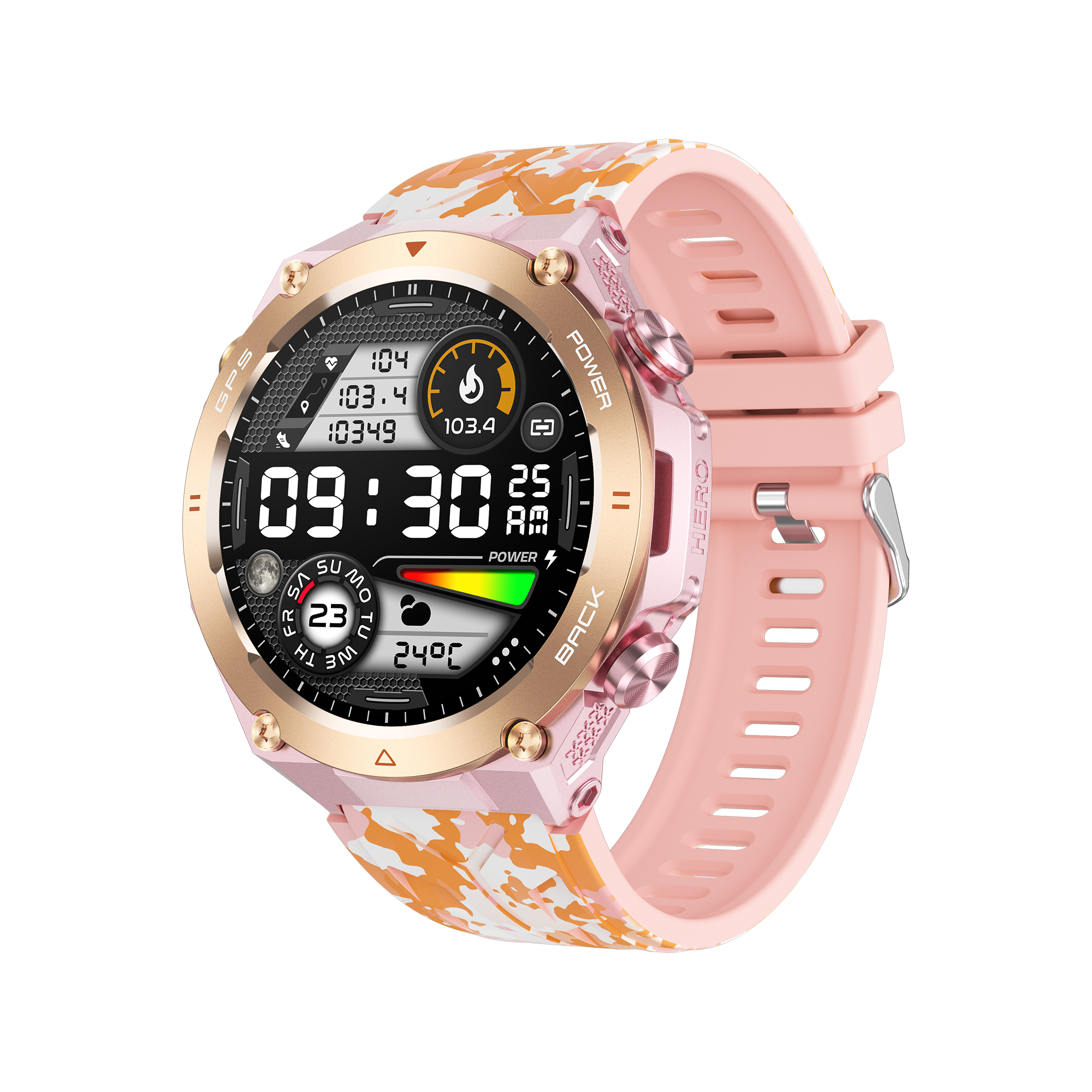 Philippe Palmer Smart Watch LP92 Pink Camo - 27