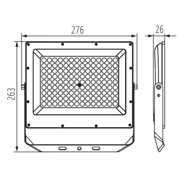 KANLUX Strålkastare ACETE 100W CCT IP65 Med & Utan Sensor - 5