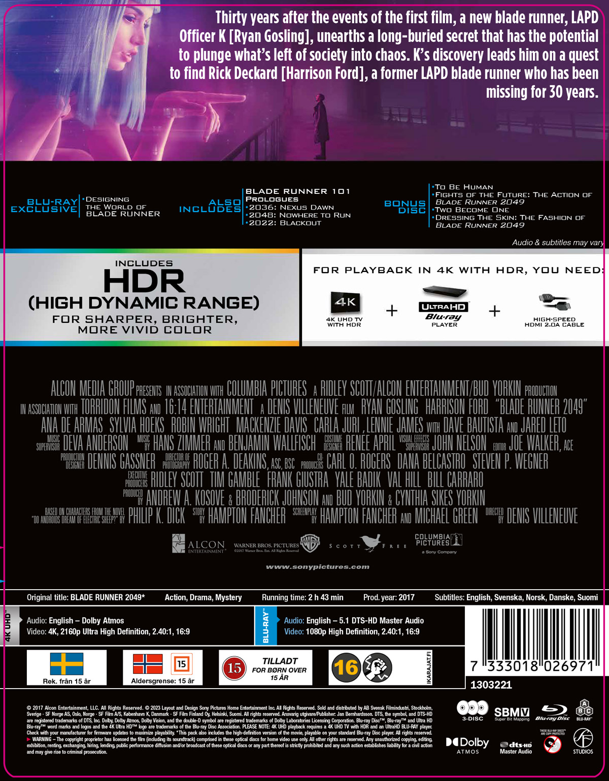 Blade Runner 2049 (Limited Edition Steelbook) (4K Ultra HD + Blu-ray) - 2