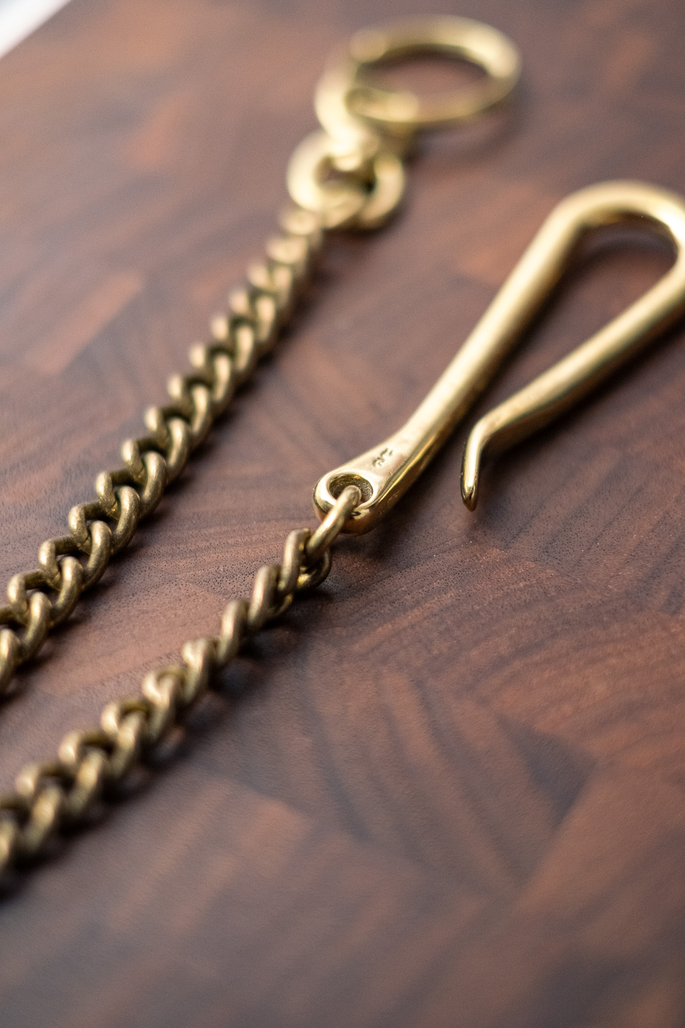 Kobashi Studio - Key Chain Twist Rolling Ring Brass - 3