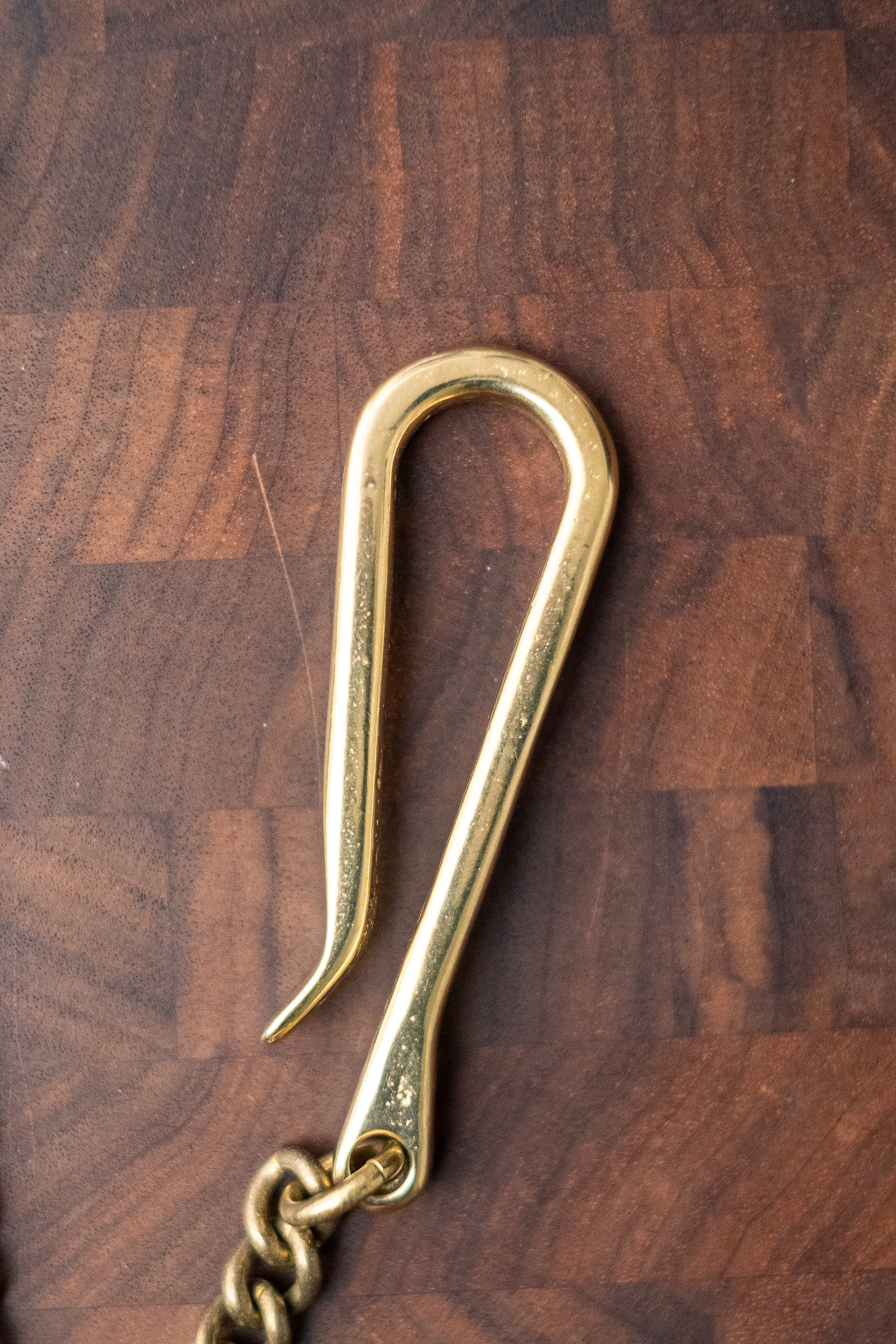 Kobashi Studio - Key Chain Twist Rolling Ring Brass - 5