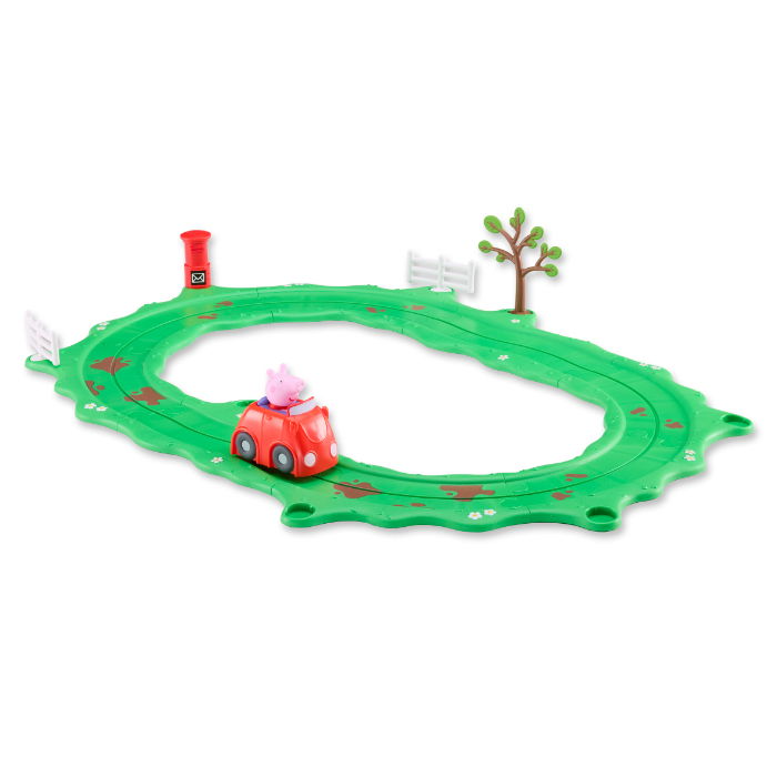 Greta Gris Whizz Around Peppa Red Car Set - 4