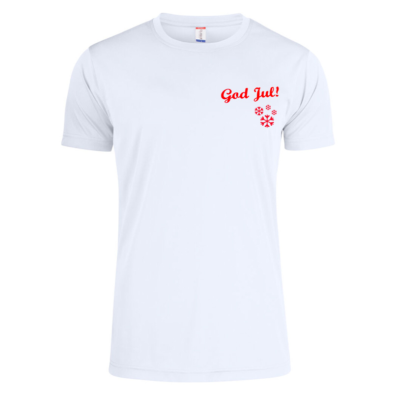 T-shirt HO HO HO vit - Grinchen rygg