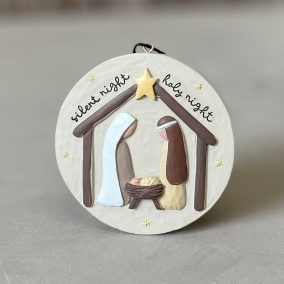 Hängprydnad - Julkrubba