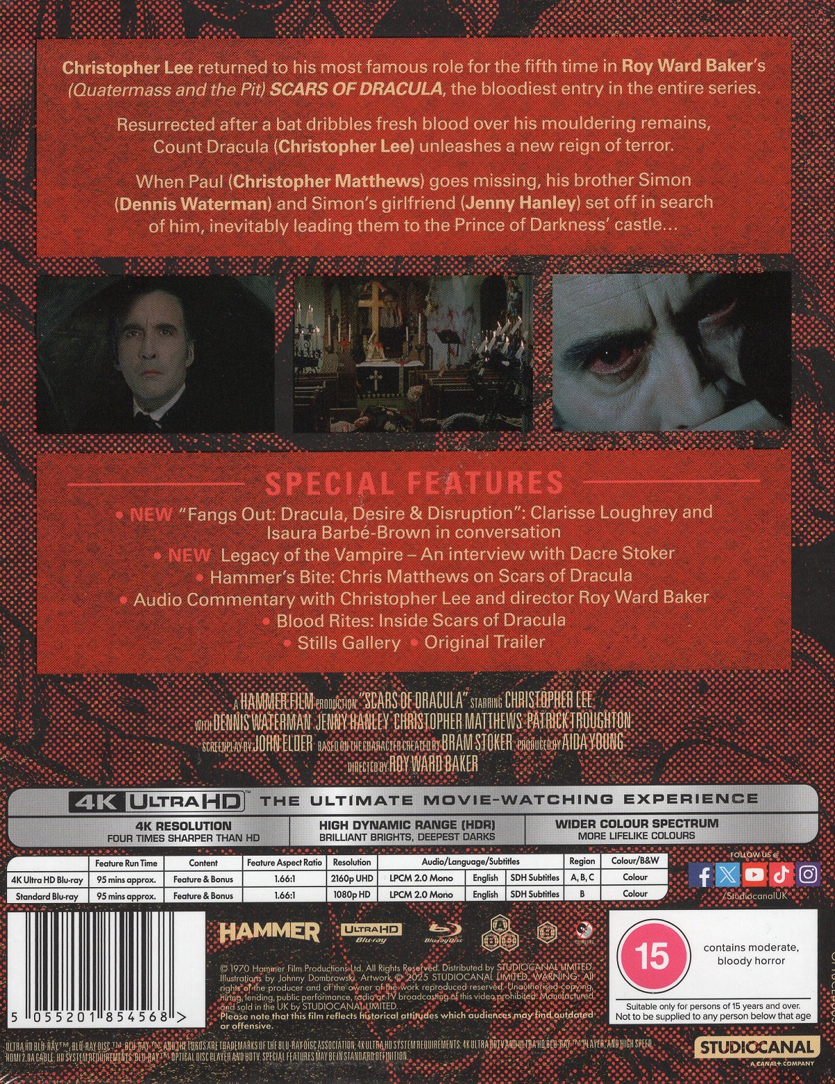 Scars of Dracula (Limited Edition) (ej svensk text) (4K Ultra HD + Blu-ray) - 2