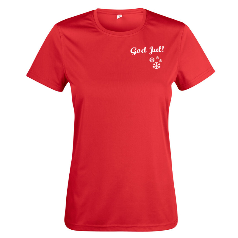 T-shirt Women HO HO HO red - Grinchen back