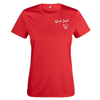 T-shirt Women HO HO HO red - Grinchen back