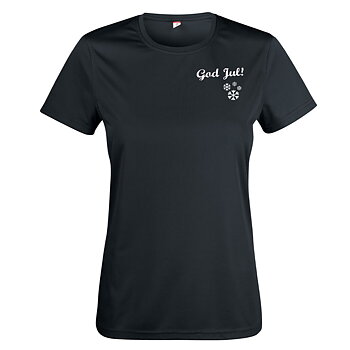 T-shirt women HO HO HO black - Grinchen back