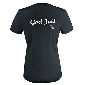 Women's T-shirt HO HO HO black - Grinchen front