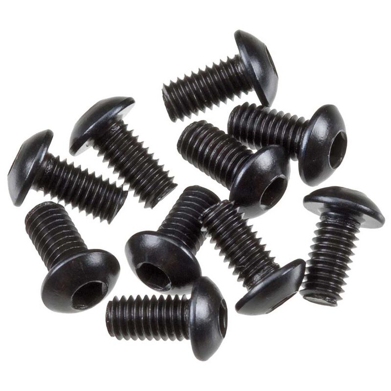 AXIAL Hex Socket Button Head M3x6mm, Black (10)