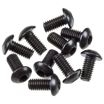 AXIAL Hex Socket Button Head M3x6mm, Black (10)