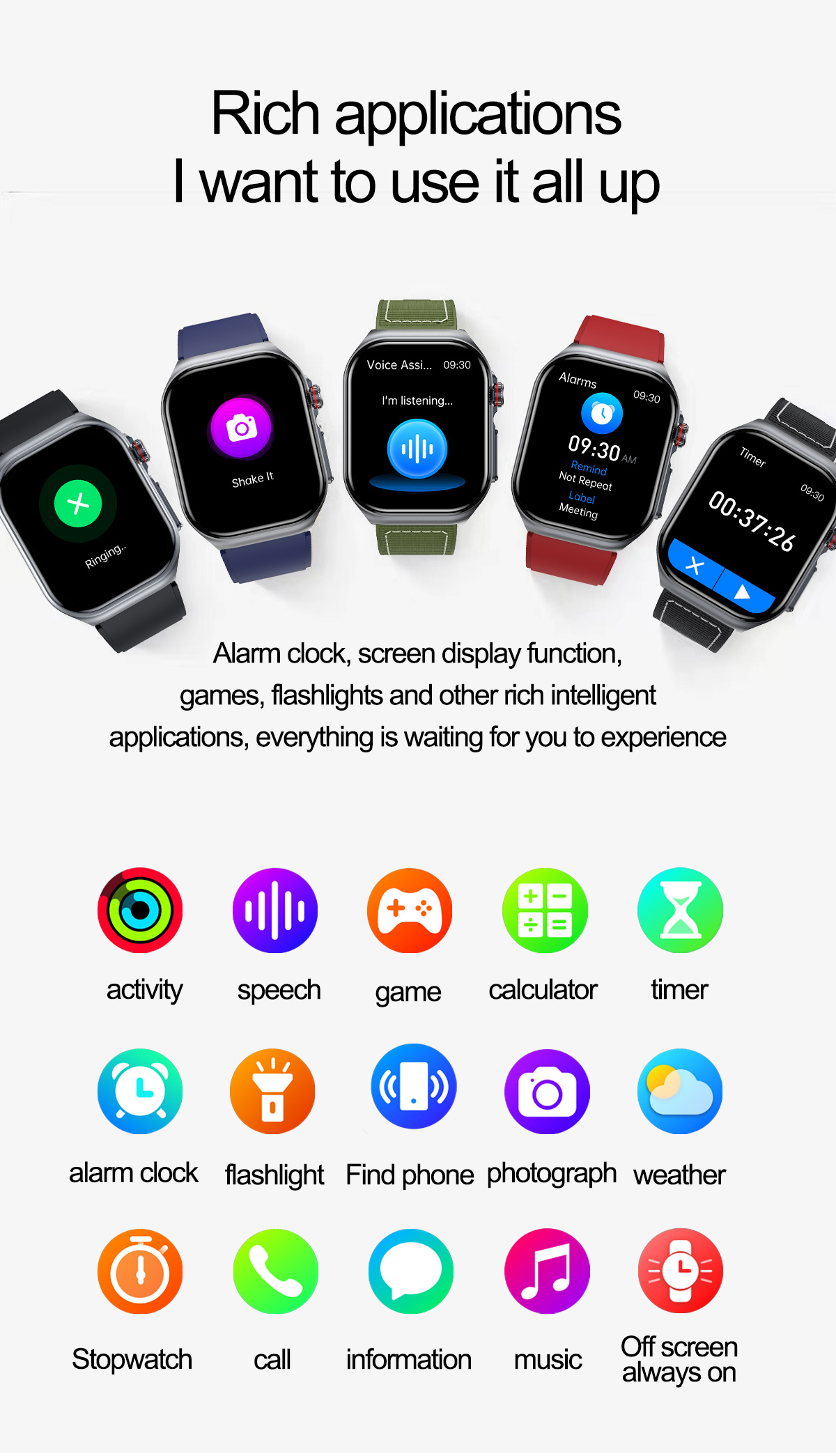 Philippe Palmer Smart Watch LP59 ECG AMOLED Black Rubber - 26