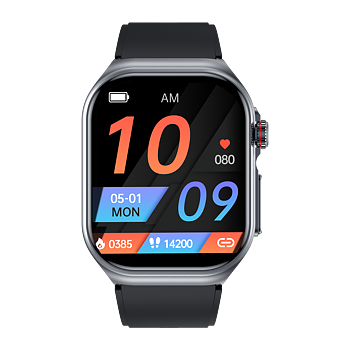 Philippe Palmer Smart Watch LP59 ECG AMOLED Black Rubber