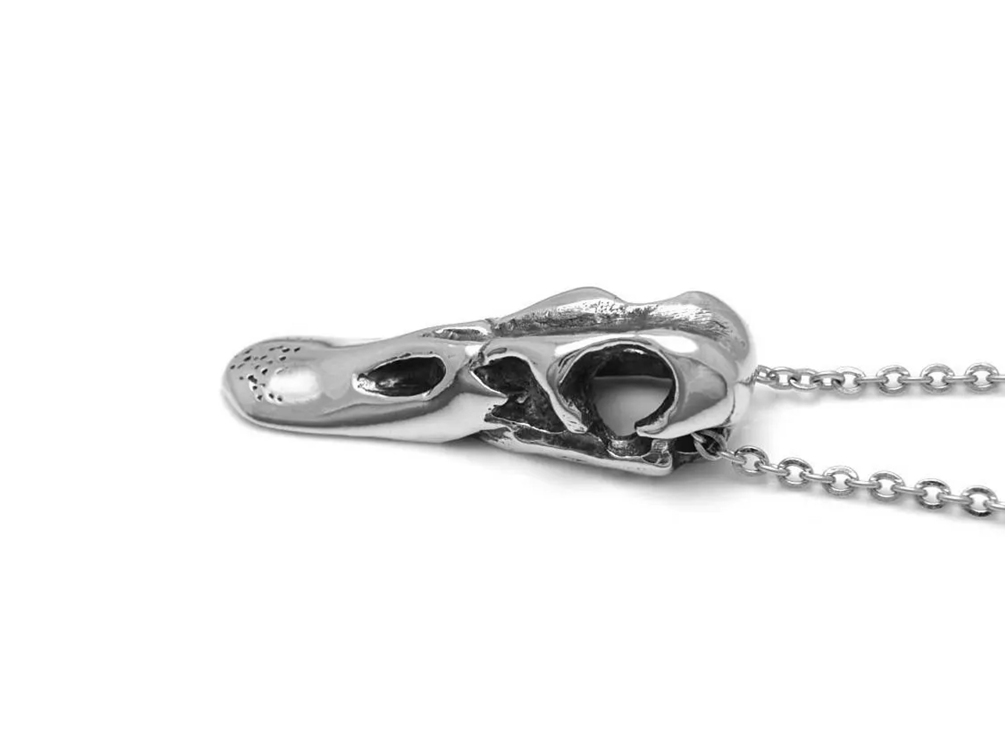 Ankskalle Halsband, Handgjort Fågelskalle Smycke - 3