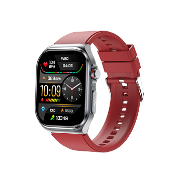 Philippe Palmer Smart Watch LP59 ECG AMOLED Red Rubber