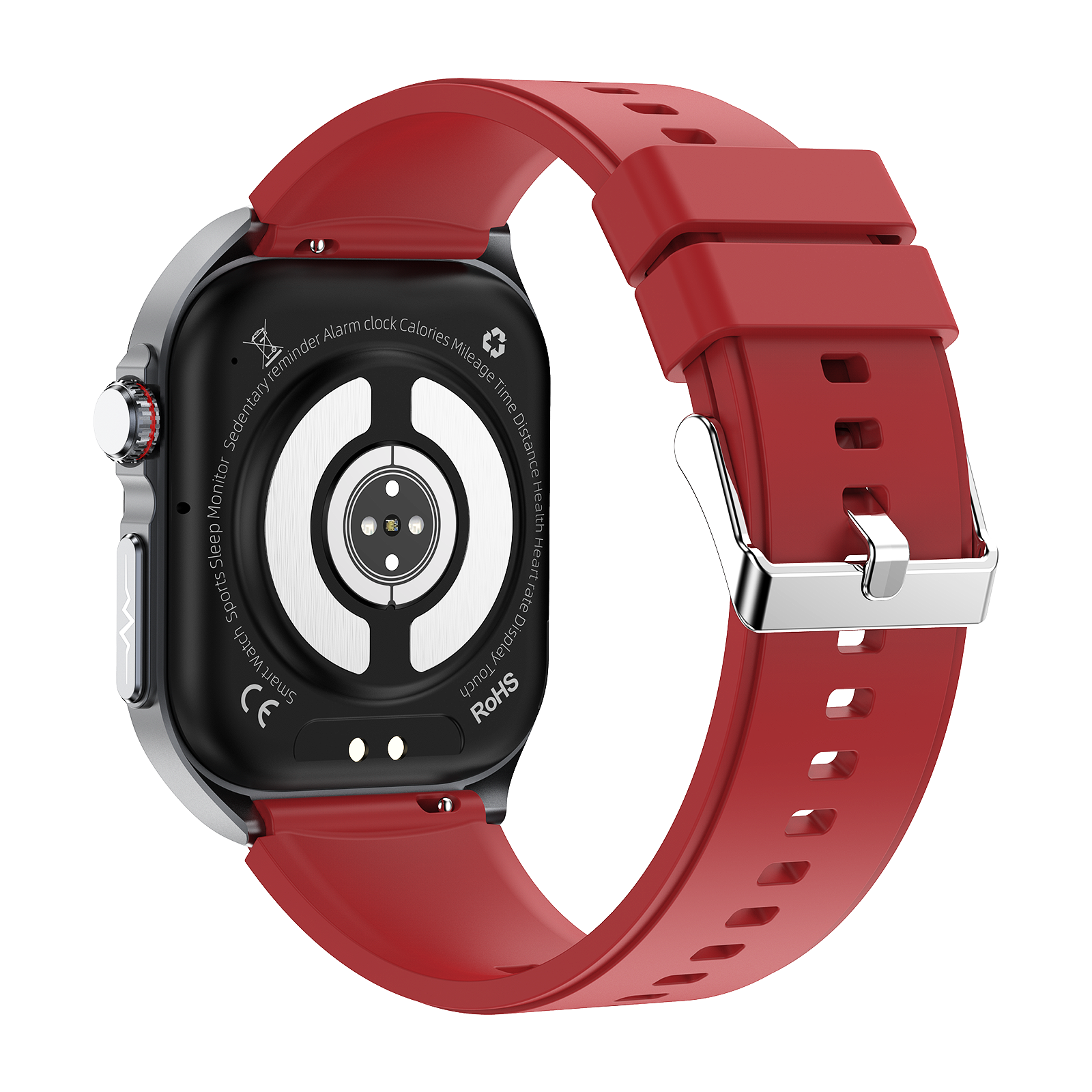 Philippe Palmer Smart Watch LP59 ECG AMOLED Red Rubber - 4