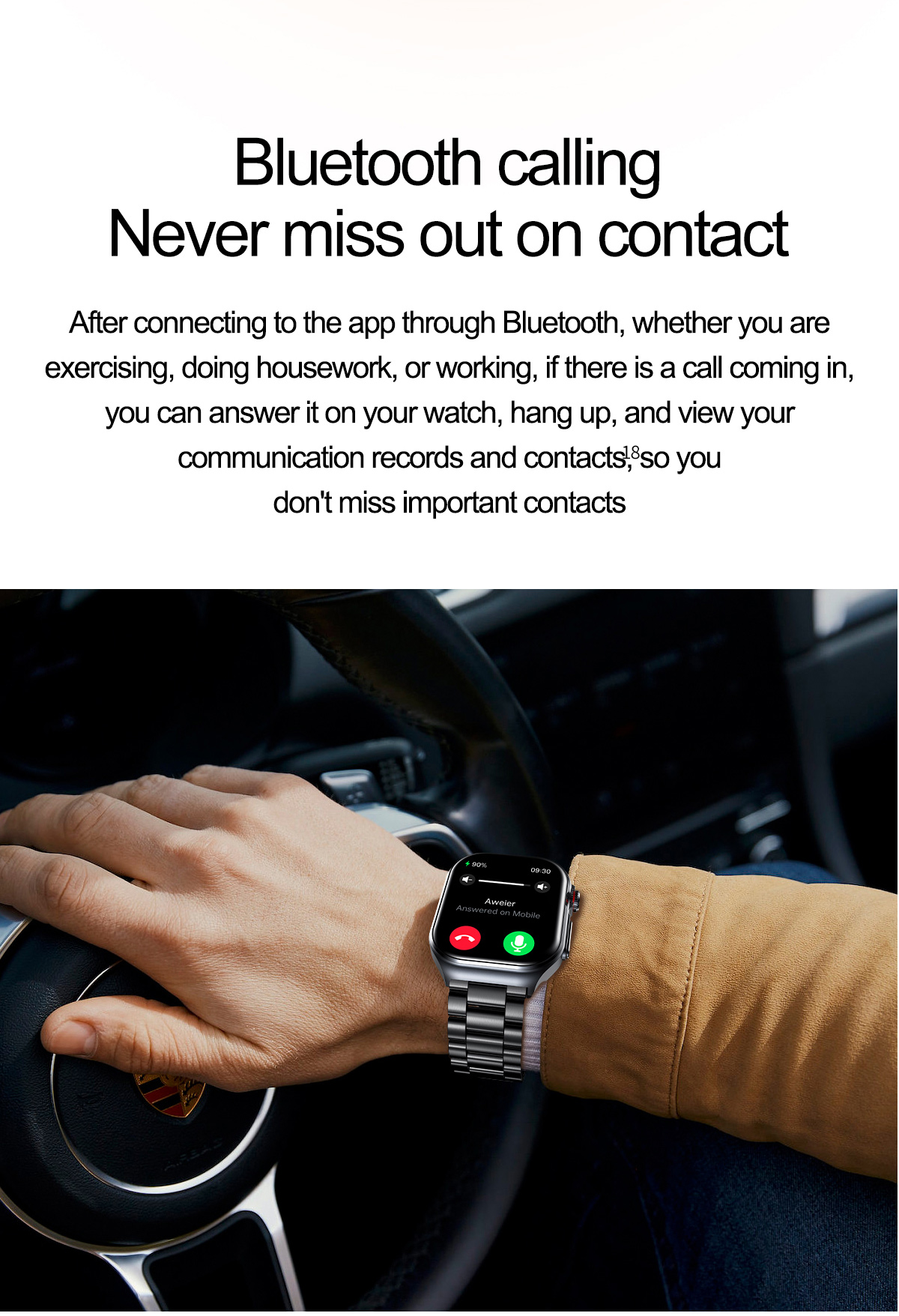 Philippe Palmer Smart Watch LP59 ECG AMOLED Black Steel - 23