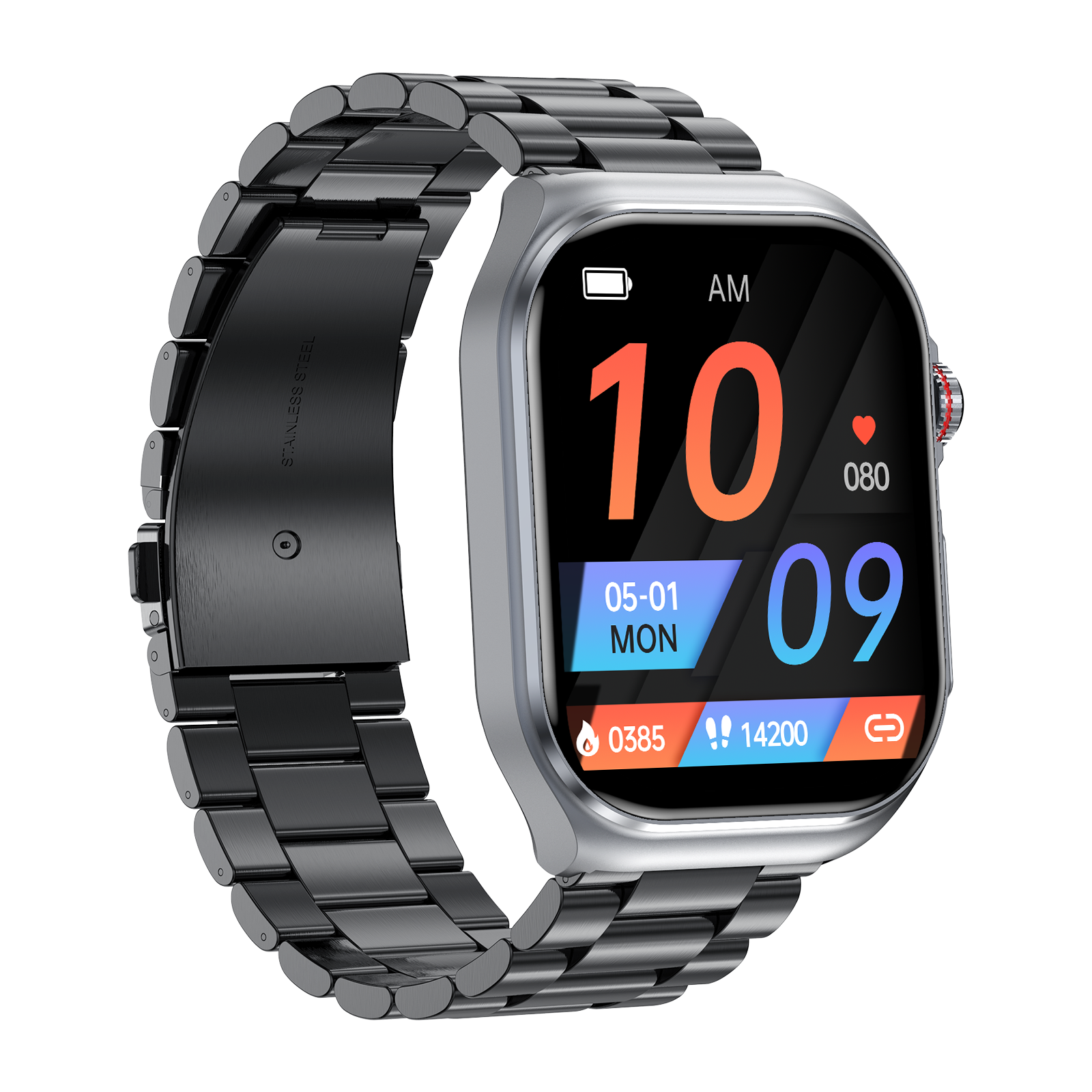 Philippe Palmer Smart Watch LP59 ECG AMOLED Black Steel - 3