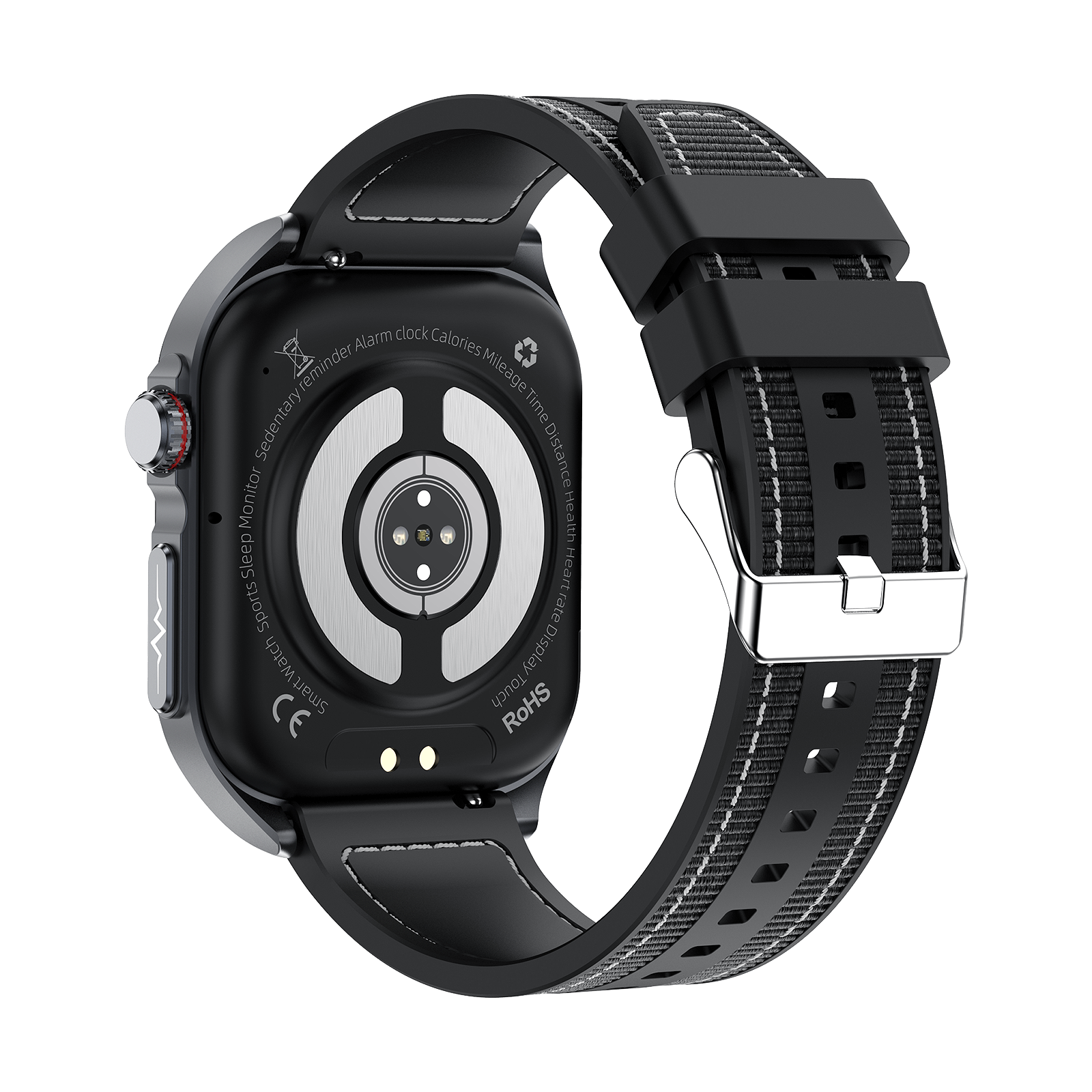Philippe Palmer Smart Watch LP59 ECG AMOLED Black Nylon - 4