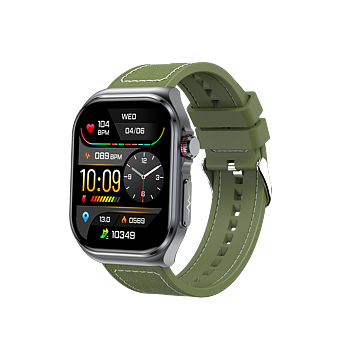 Philippe Palmer Smart Watch LP59 ECG AMOLED Green Nylon