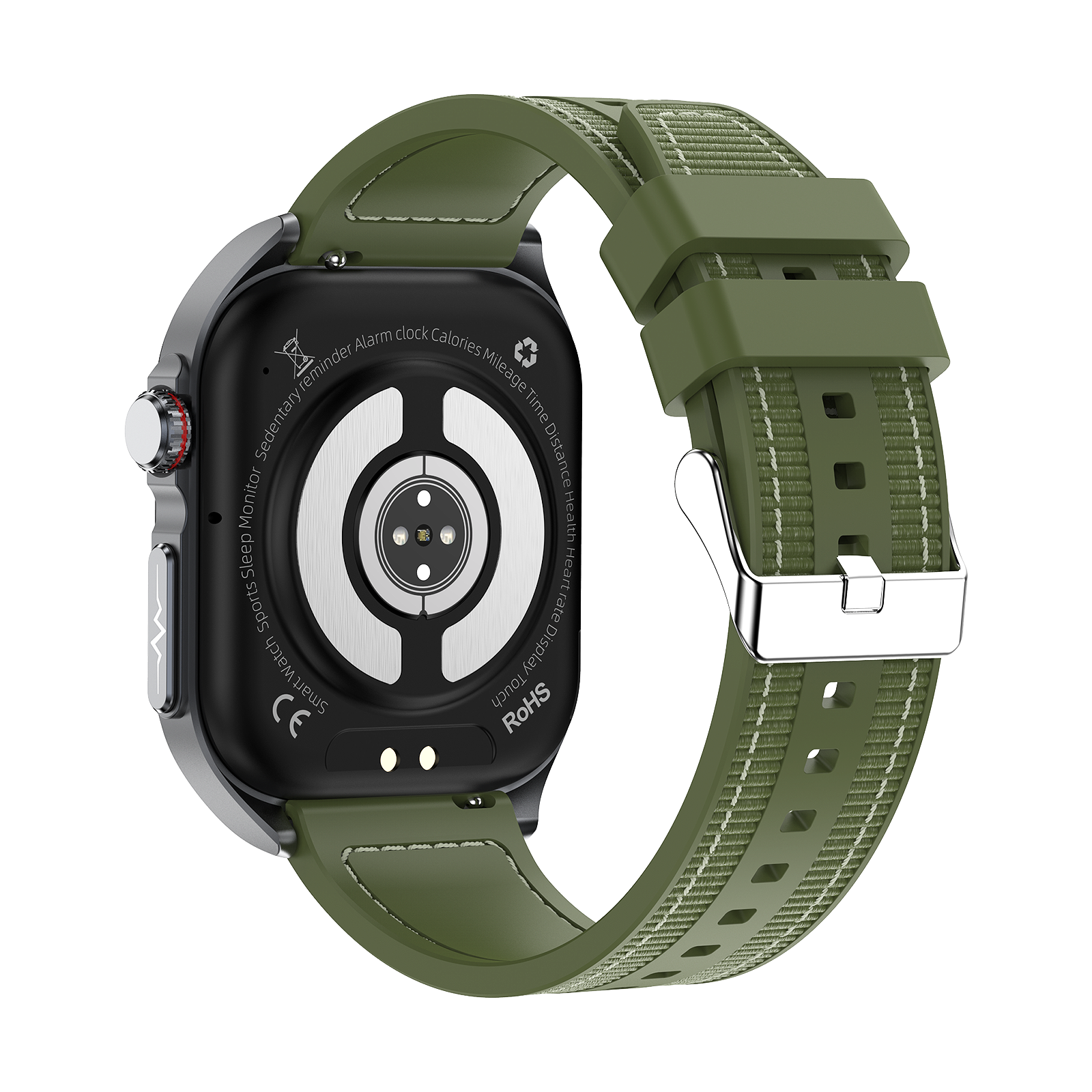 Philippe Palmer Smart Watch LP59 ECG AMOLED Green Nylon - 4