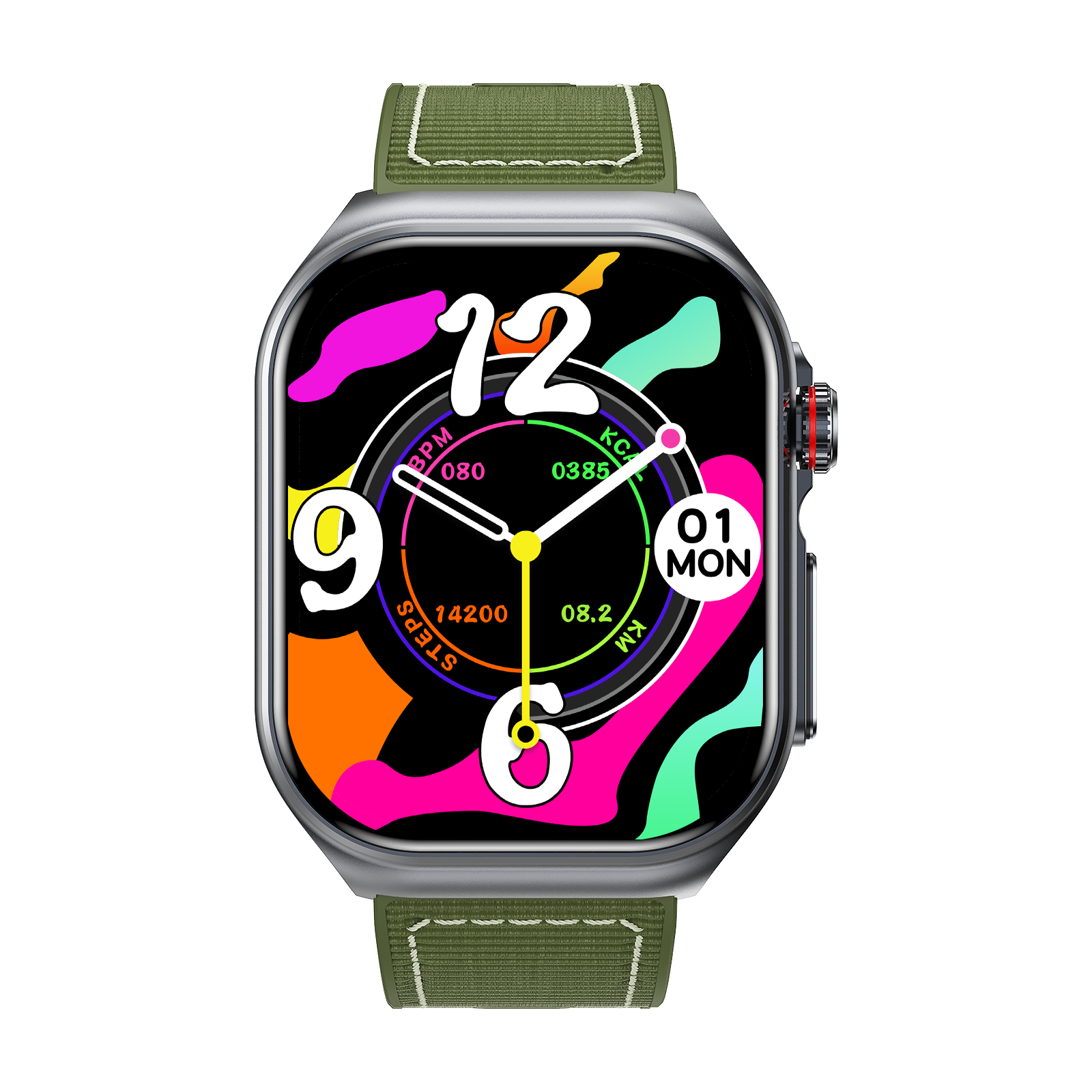 Philippe Palmer Smart Watch LP59 ECG AMOLED Green Nylon - 2