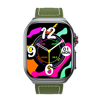 Philippe Palmer Smart Watch LP59 ECG AMOLED Green Nylon
